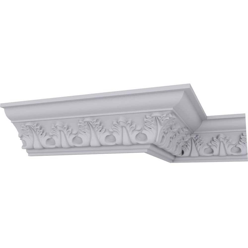 Ekena Millwork 3-5/8 in. x 3-1/8 in. x 94-1/2 in. Polyurethane Legacy Crown Moulding (1)