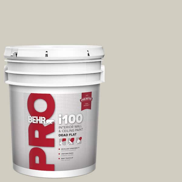 BEHR PRO 5 gal. #N320-2 Toasty Gray Dead Flat Interior Paint (2)