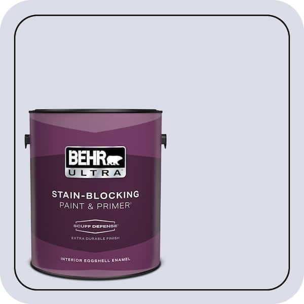 BEHR ULTRA 1 gal. #610A-2 Crocus Petal Extra Durable Eggshell Enamel Interior Paint & Primer (2)