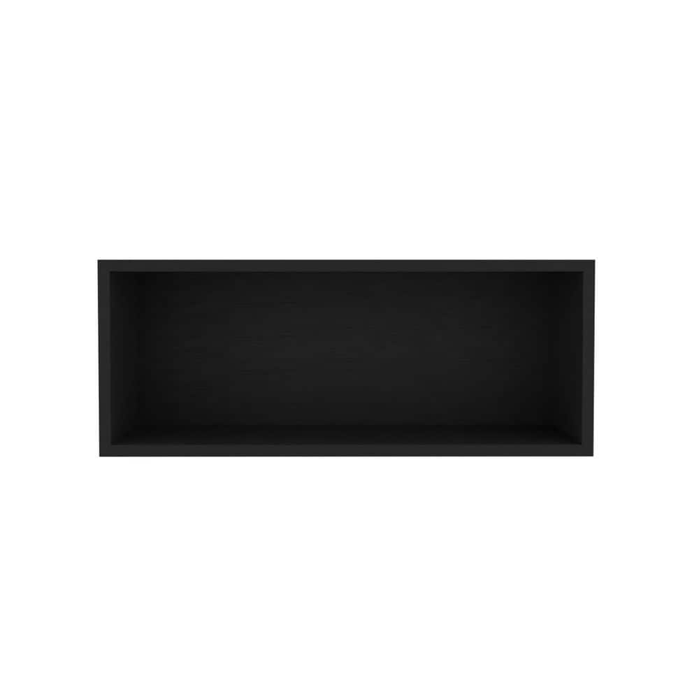 Tahanbath Classic 30 in. W x 12.50 in. D x 12 in. H Bathroom Storage Wall Cabinet in Black with 1-Spacious Shelf (1)