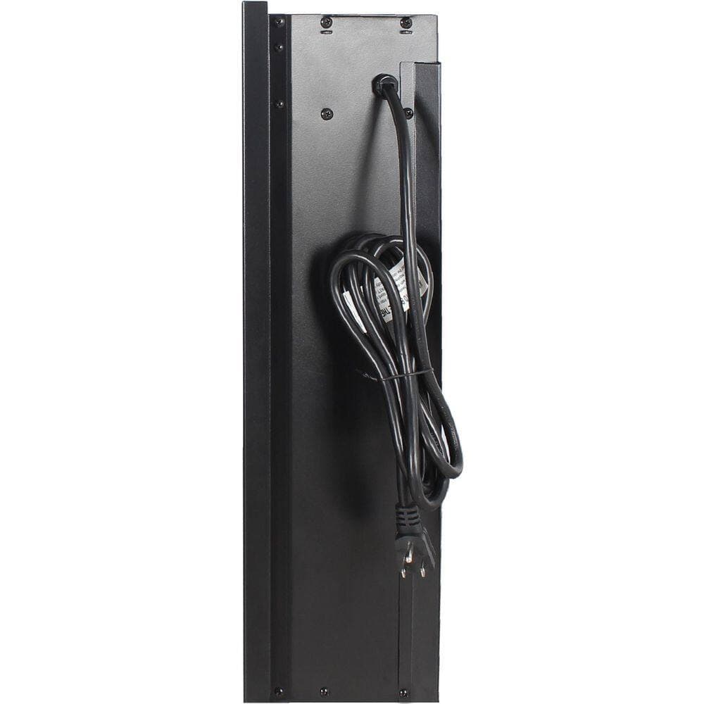 Runesay 28 in. 1400-Watt Black 5018 BTU Recessed Electric Fireplace Utility Convection Infrared Space Heater with Remote (2)