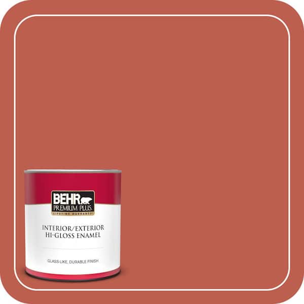BEHR PREMIUM PLUS #200D-6 Mexican Chile Flat Low Odor & Primer (4)