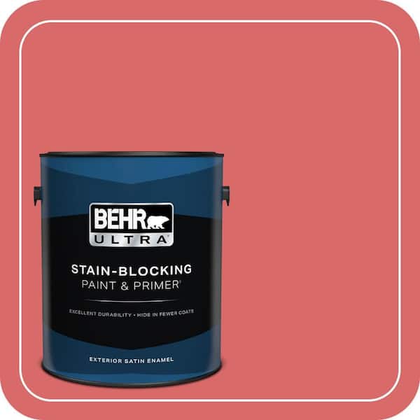 BEHR PREMIUM PLUS #160B-6 Coral Expression Flat Low Odor & Primer (2)