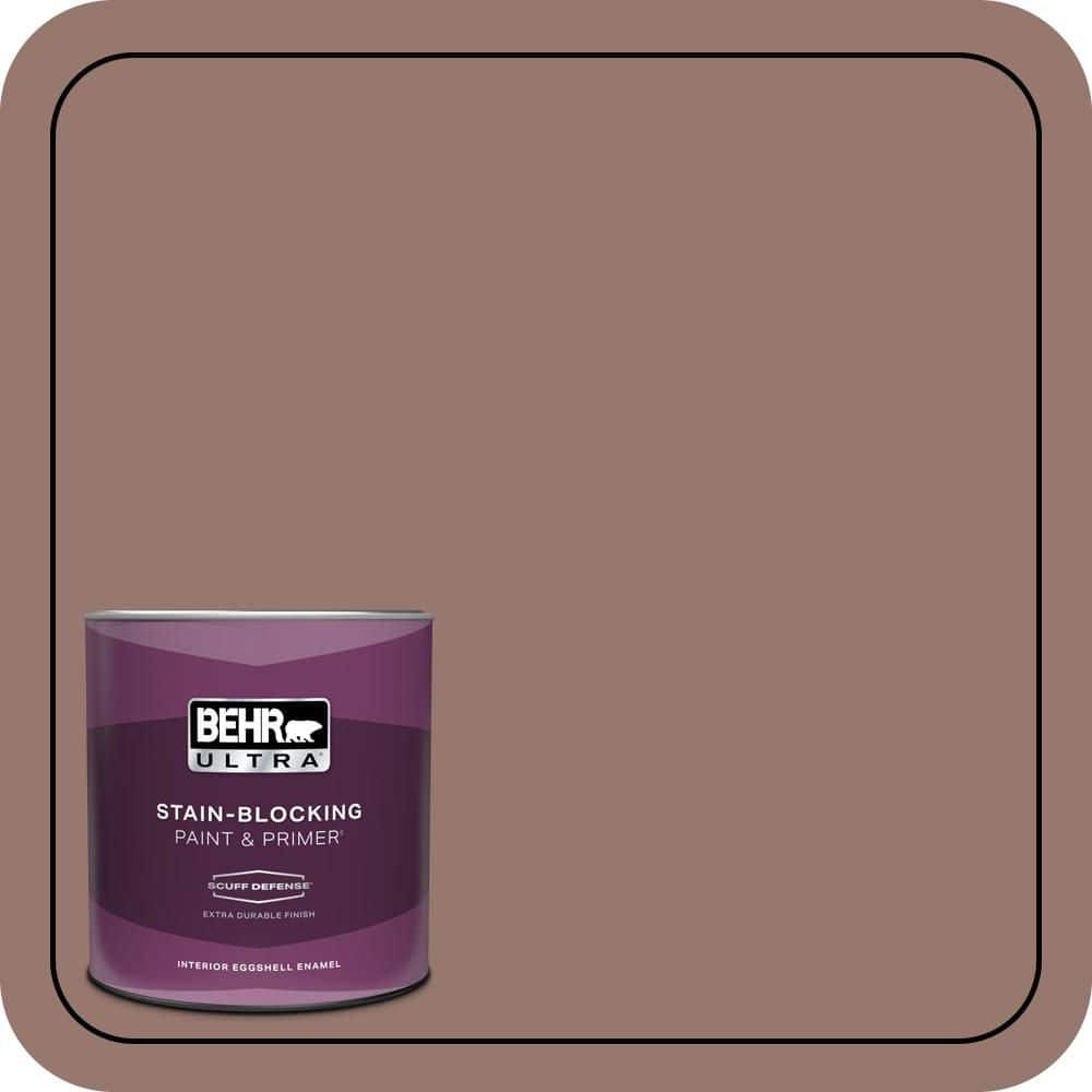 BEHR ULTRA 1 qt. #N160-5 Chocolate Delight Extra Durable Eggshell Enamel Interior Paint & Primer