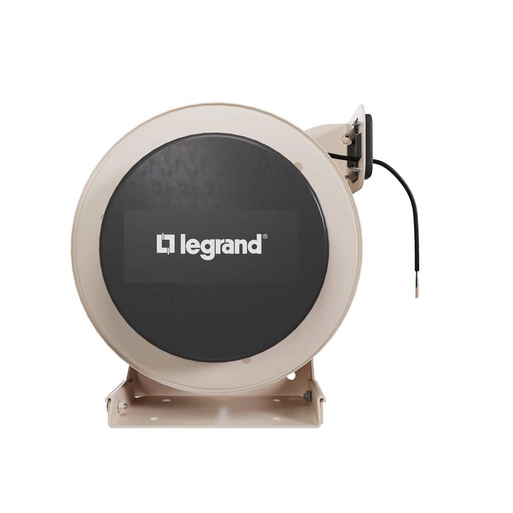 Legrand 1000 Series Industrial 50 ft. Cord 12AWG/3 Conductor 20 Amp Retractable Cable Extension Cord Reel with 0 Outlets (1)