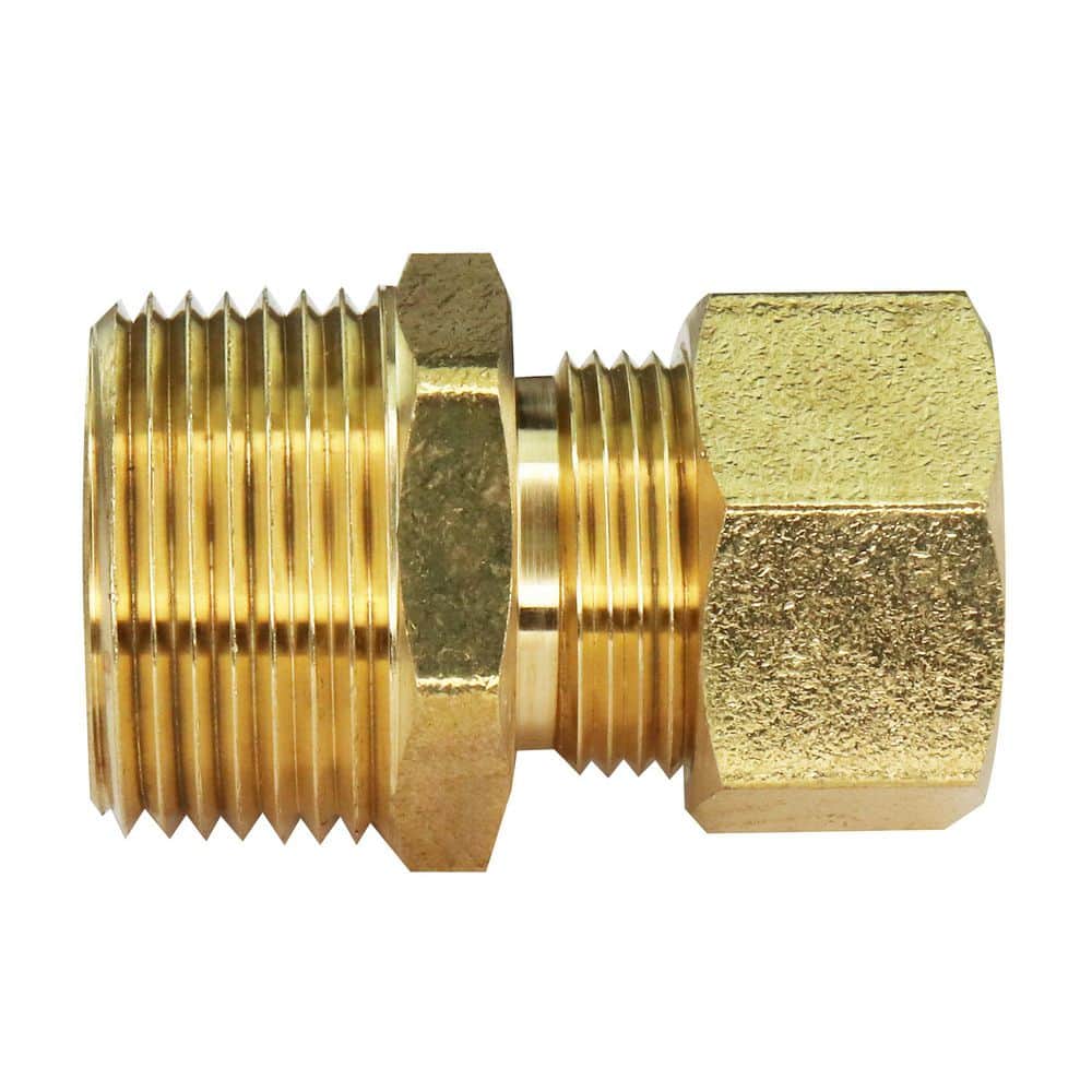 Apollo 1/2 in. x 3/4 in Brass Compression x MIP Water Heater Adapter Fitting (2-Pack) (1)