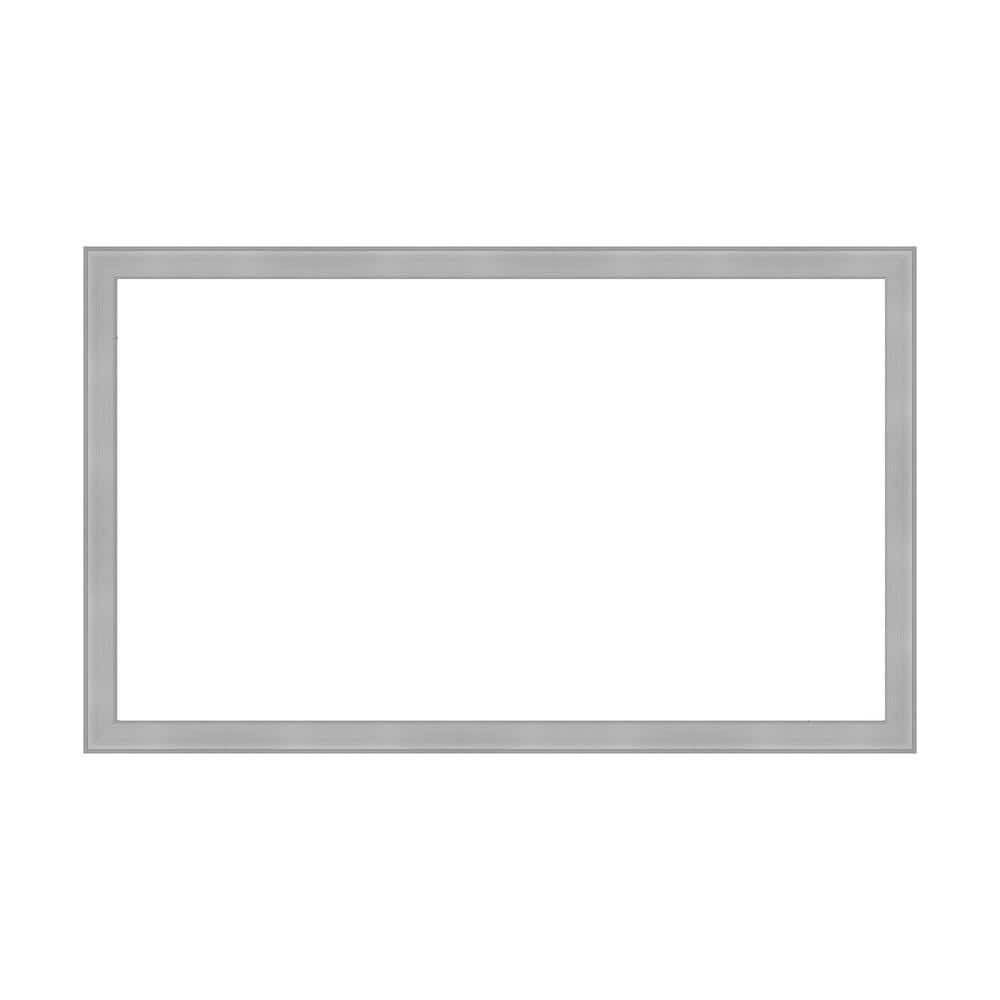 Amanti Art Mirror Makeover VistBrushed Nickel 61.25 in. W x 37.25 in. H Bathroom Mirror Frame Border Kit-Fits a 60 x 36 Mirror (1)