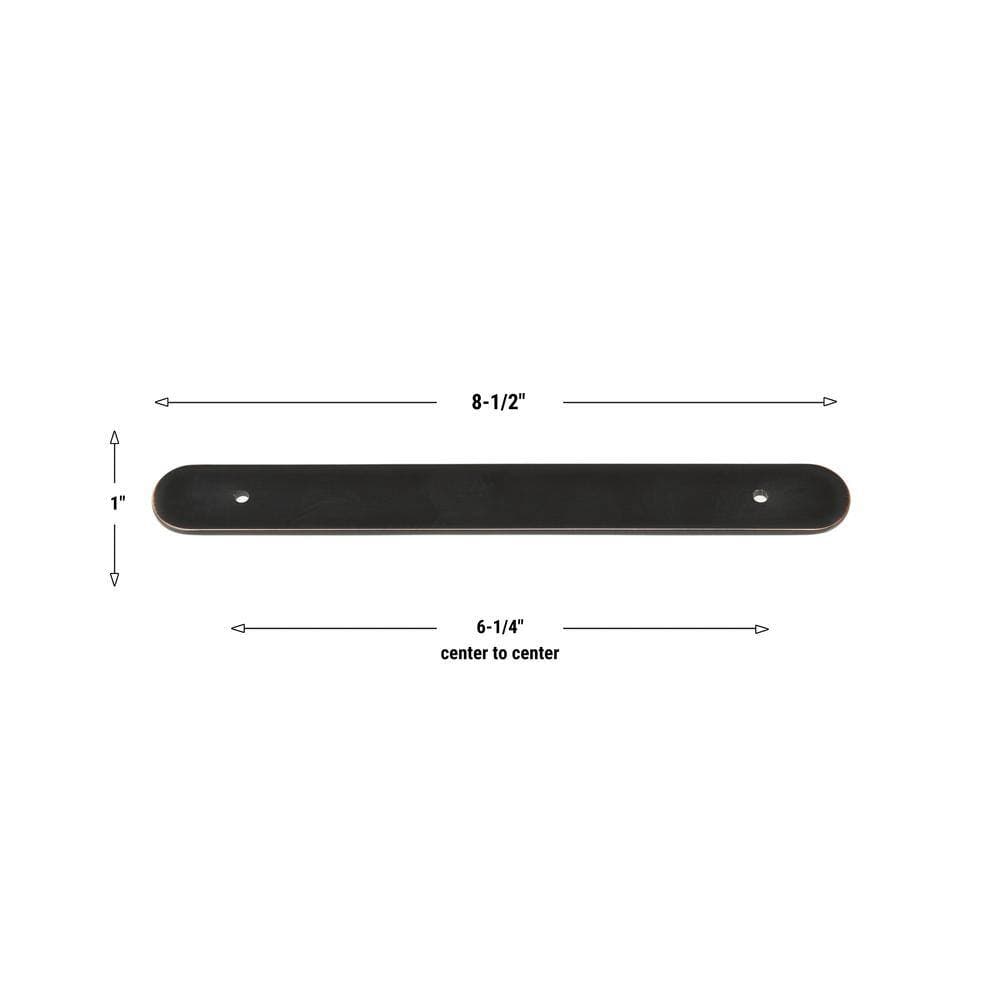 GLIDERITE 8-1/2 in. Rounded Cabinet Backplate 6-1/4 in. Center to Center, 9343-160-ORB (3)