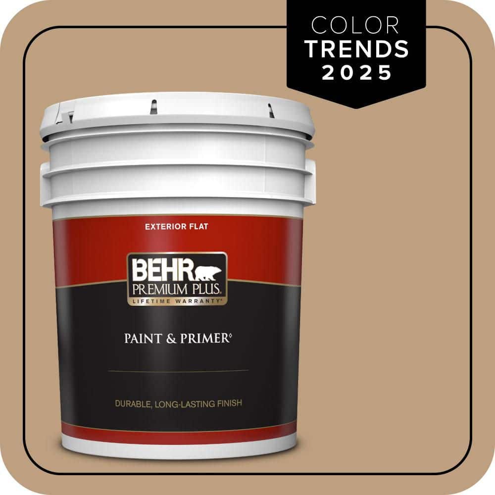 BEHR PREMIUM PLUS 5 gal. #N270-4 Oxford Street Flat Exterior Paint & Primer (1)