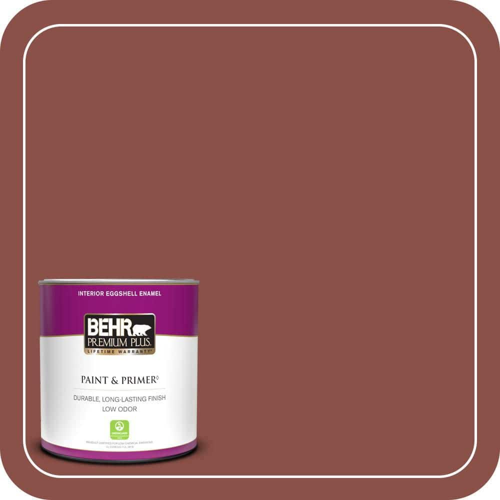 BEHR PREMIUM PLUS 1 qt. #S150-6 Spiced Berry Eggshell Enamel Low Odor Interior Paint & Primer