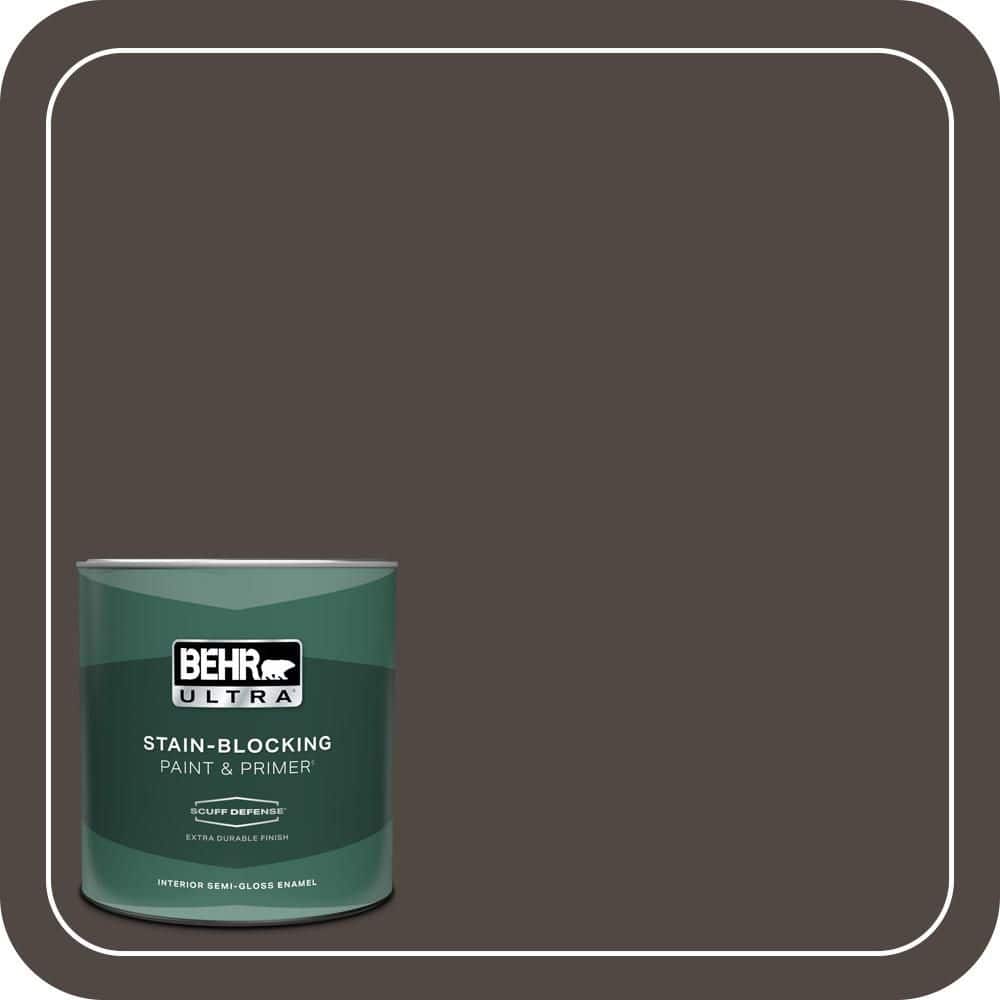 BEHR ULTRA 1 qt. #T12-13 Tribal Drum Extra Durable Semi-Gloss Enamel Interior Paint & Primer