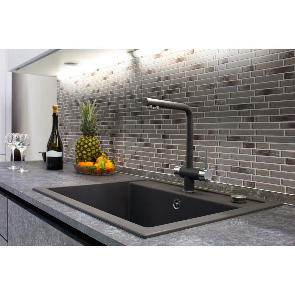 MSI Champagne Blend Interlocking 12 in. x12 in. x 0.24 in. Glass Mesh-Mounted Mosaic Wall Tile (1 sq. ft./Each) (3)
