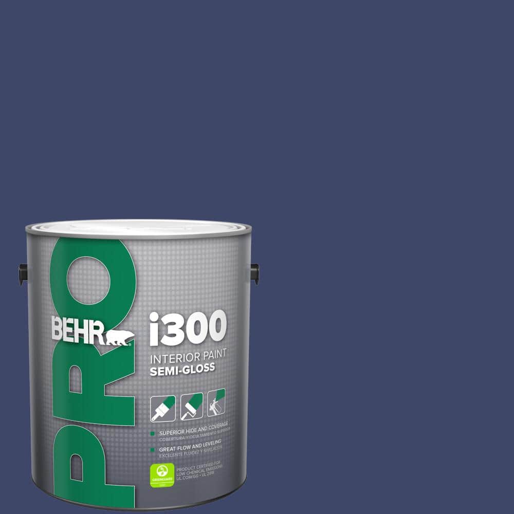 BEHR PRO 1 gal. #S-H-620 Midnight Sky Semi-Gloss Interior Paint