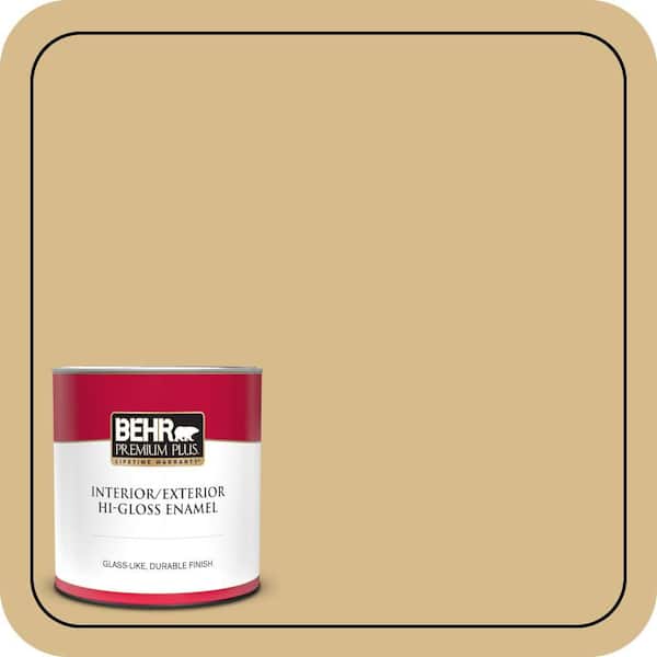 BEHR PREMIUM PLUS #350F-5 Camel Interior/Exterior Paint & Primer Color Sample (4)