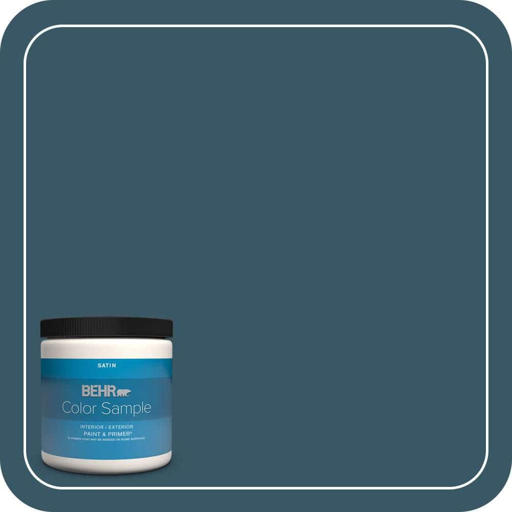 BEHR PREMIUM PLUS #S460-7 Deep Breath Flat Interior/ & Primer Color Sample (1)