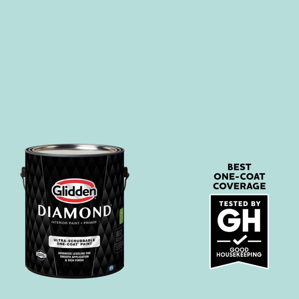 Glidden Diamond 1 gal. PPG1231-3 Minerva Flat Interior Paint with Primer