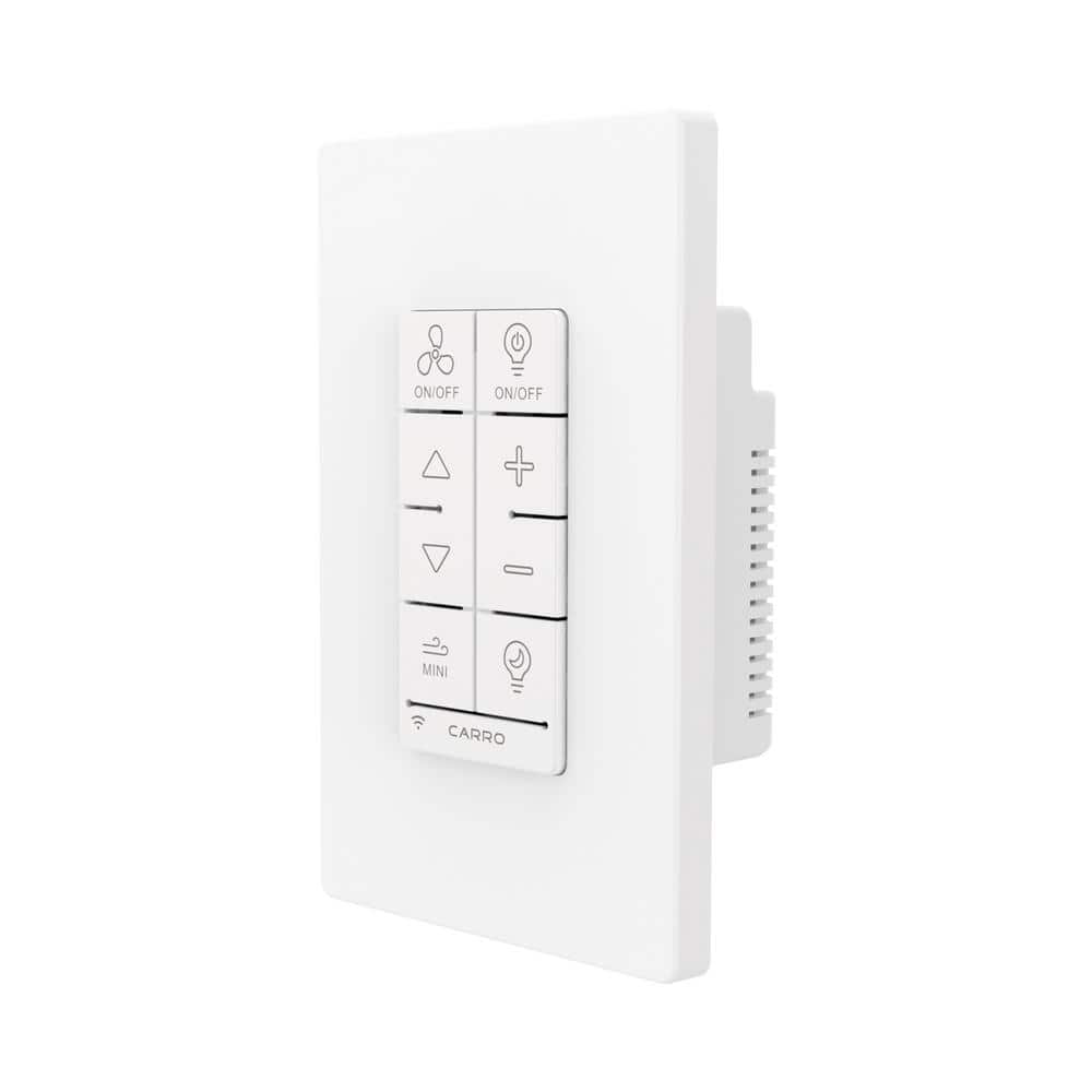 CARRO Locus Smart Wi-Fi Ceiling Fan Wall Switch (1-Gang), Works with Alexa, Google Home and Siri Shortcut