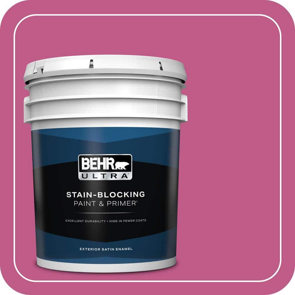 BEHR ULTRA 5 gal. #P120-5 Beauty Queen Satin Enamel Exterior Paint & Primer