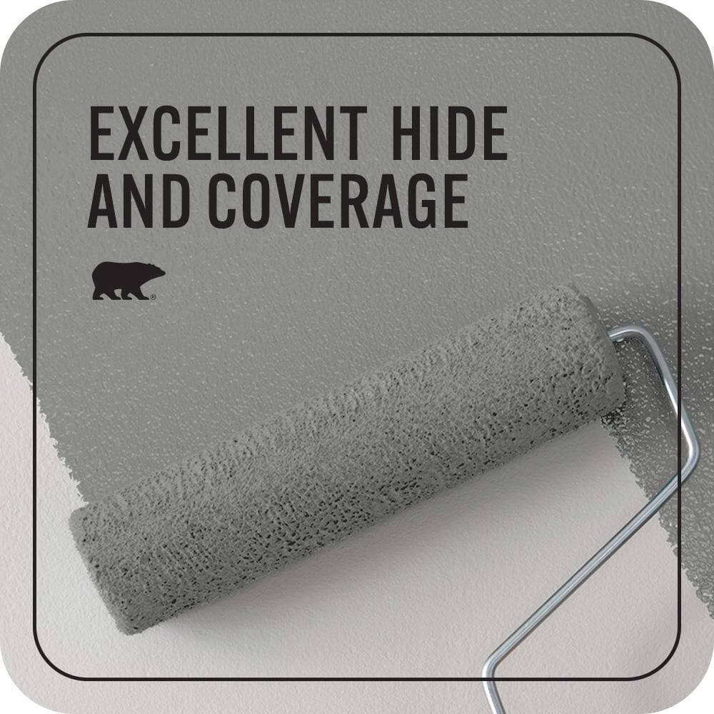 BEHR PREMIUM PLUS #PPU24-20 Letter Gray Enamel Interior/Exterior Paint & Primer Color Sample (4)