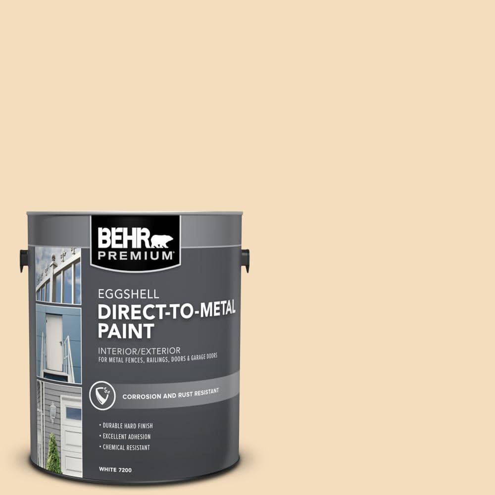 BEHR PREMIUM 1 gal. #YL-W01 Spinning Silk Eggshell Direct to Metal Interior/Exterior Paint (1)