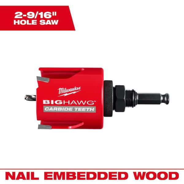 Milwaukee 2-9/16" BIG HAWG with Carbide Teeth W/ Arbor (2)