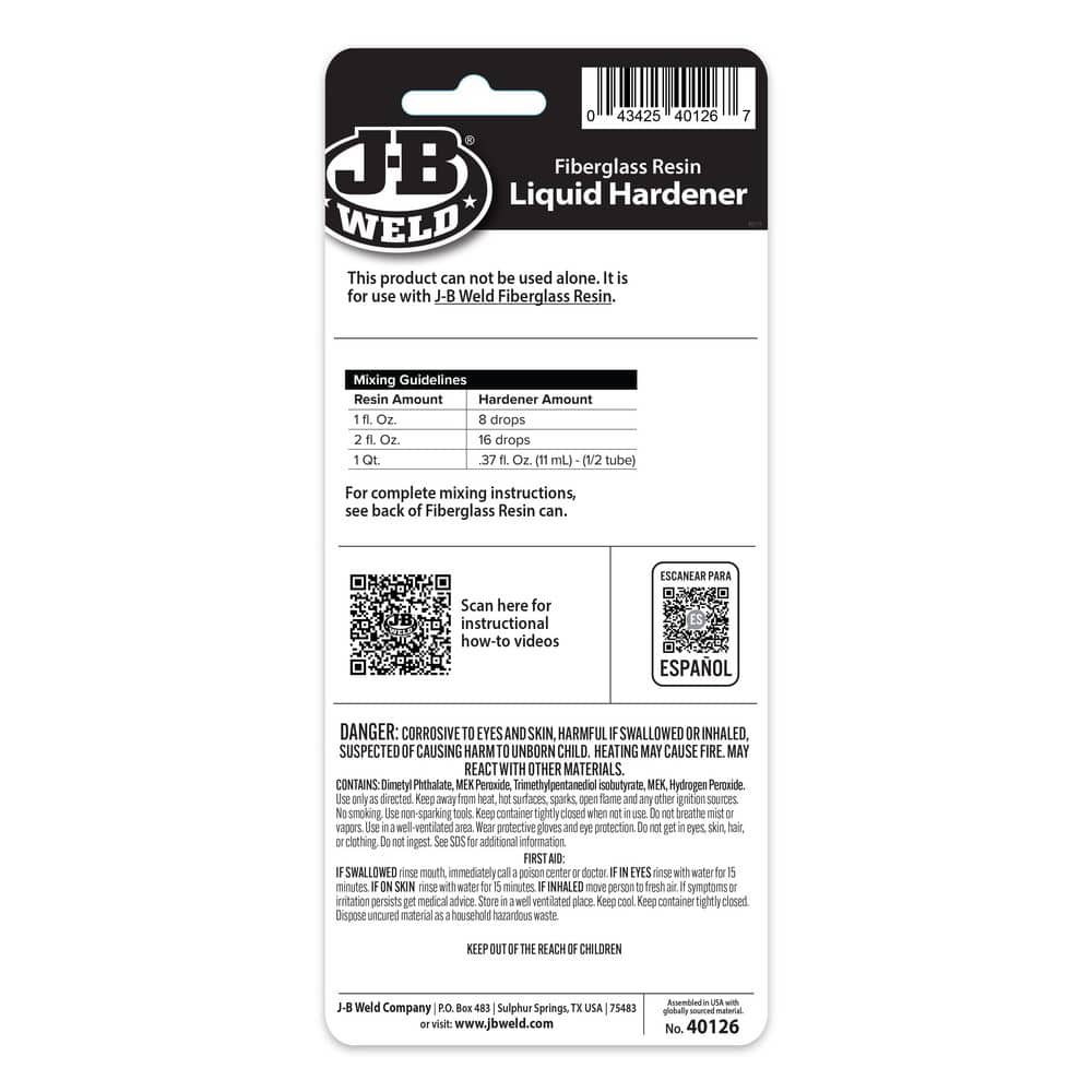 J-B Weld Liquid Hardener 74 Fl. Oz. (2)