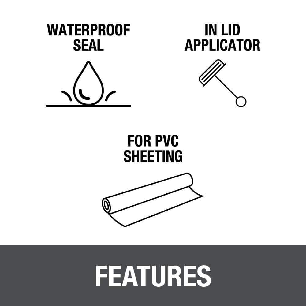 Oatey 16 oz. X-15 PVC Shower Pan Liner Adhesive Cement (2)