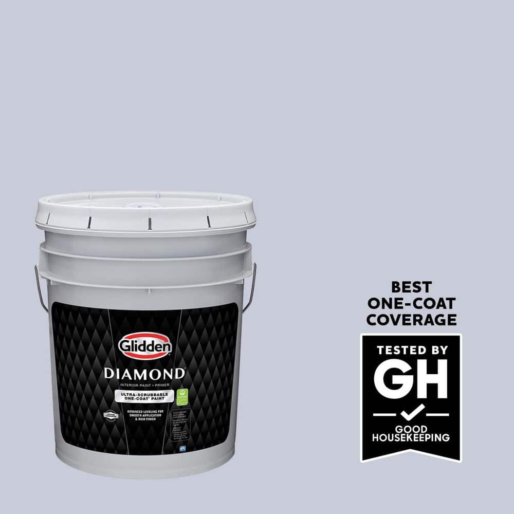 Glidden Diamond 5 gal. PPG1168-3 Pale Violet Semi-Gloss Interior Paint