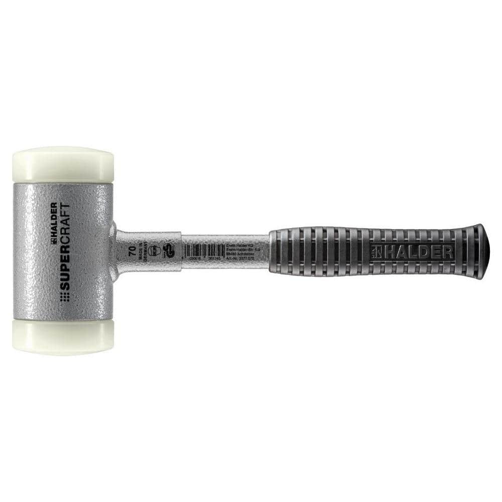Halder Supercraft 70 Dead Blow 5 lbs. Nylon Hammer with 13.19 in. Metal Handle Rubber Grip (1)