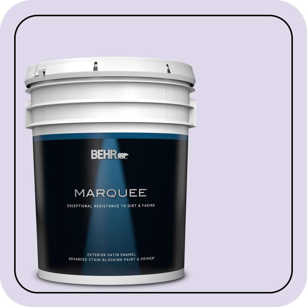 BEHR MARQUEE 5 gal. #640A-2 Misty Violet Satin Enamel Exterior Paint & Primer