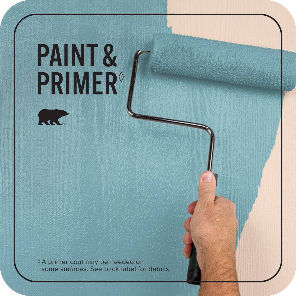 BEHR PREMIUM PLUS 1 qt. #520F-4 November Skies Satin Enamel Exterior Paint & Primer (3)