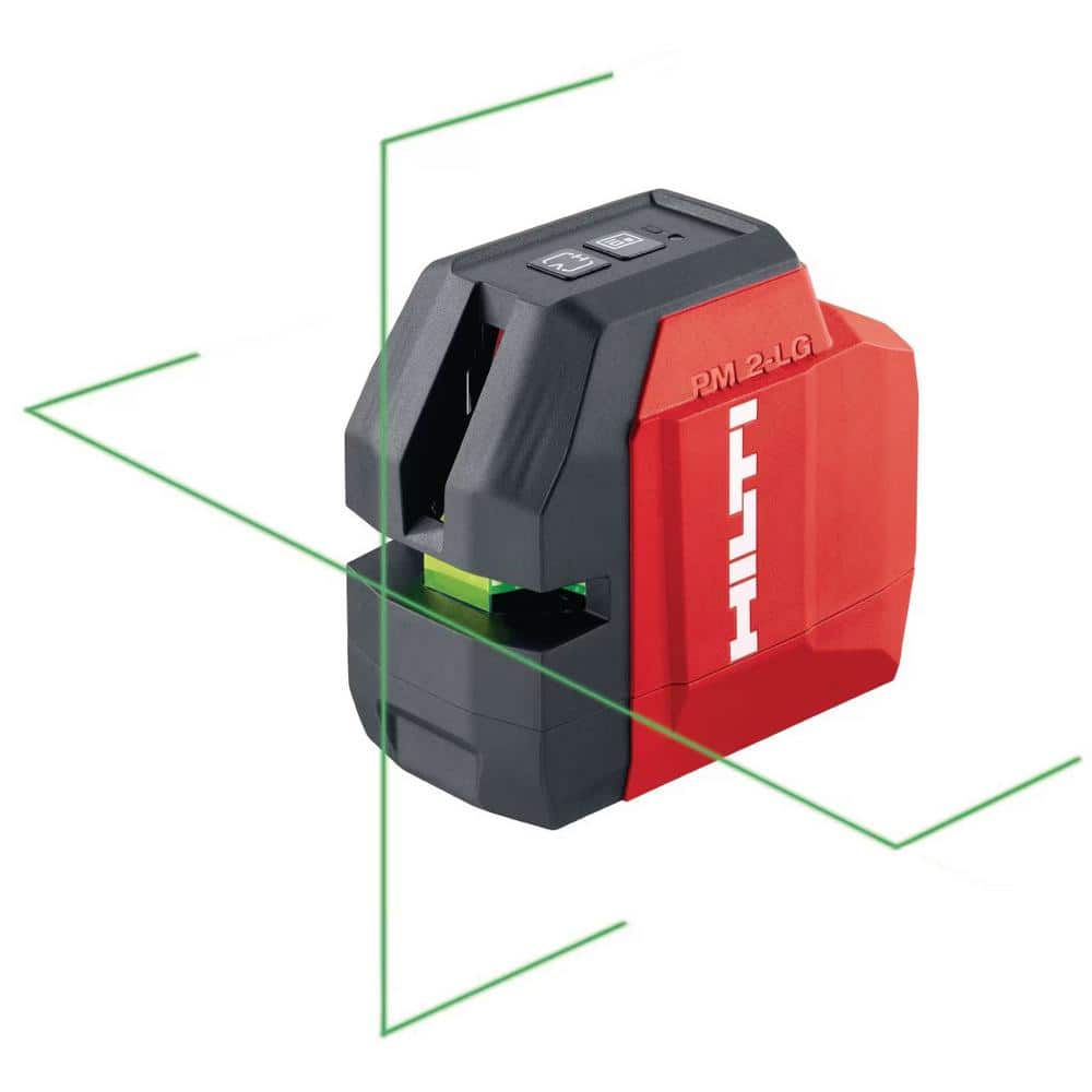 Hilti 131 ft. PM-2 LG Green Self-Leveling Line Laser Level with (2) AA Batteries (1)