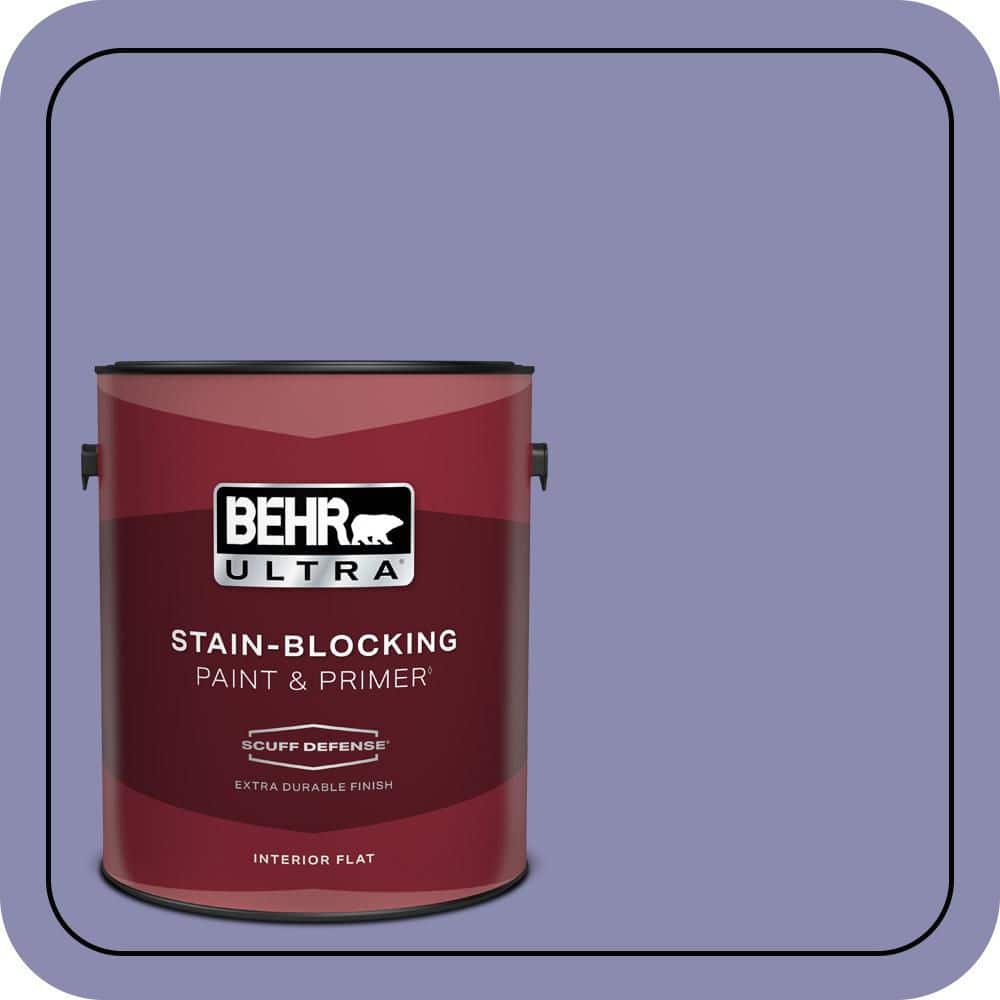 BEHR ULTRA 1 gal. #M550-5 Violet Aura Extra Durable Flat Interior Paint & Primer (1)