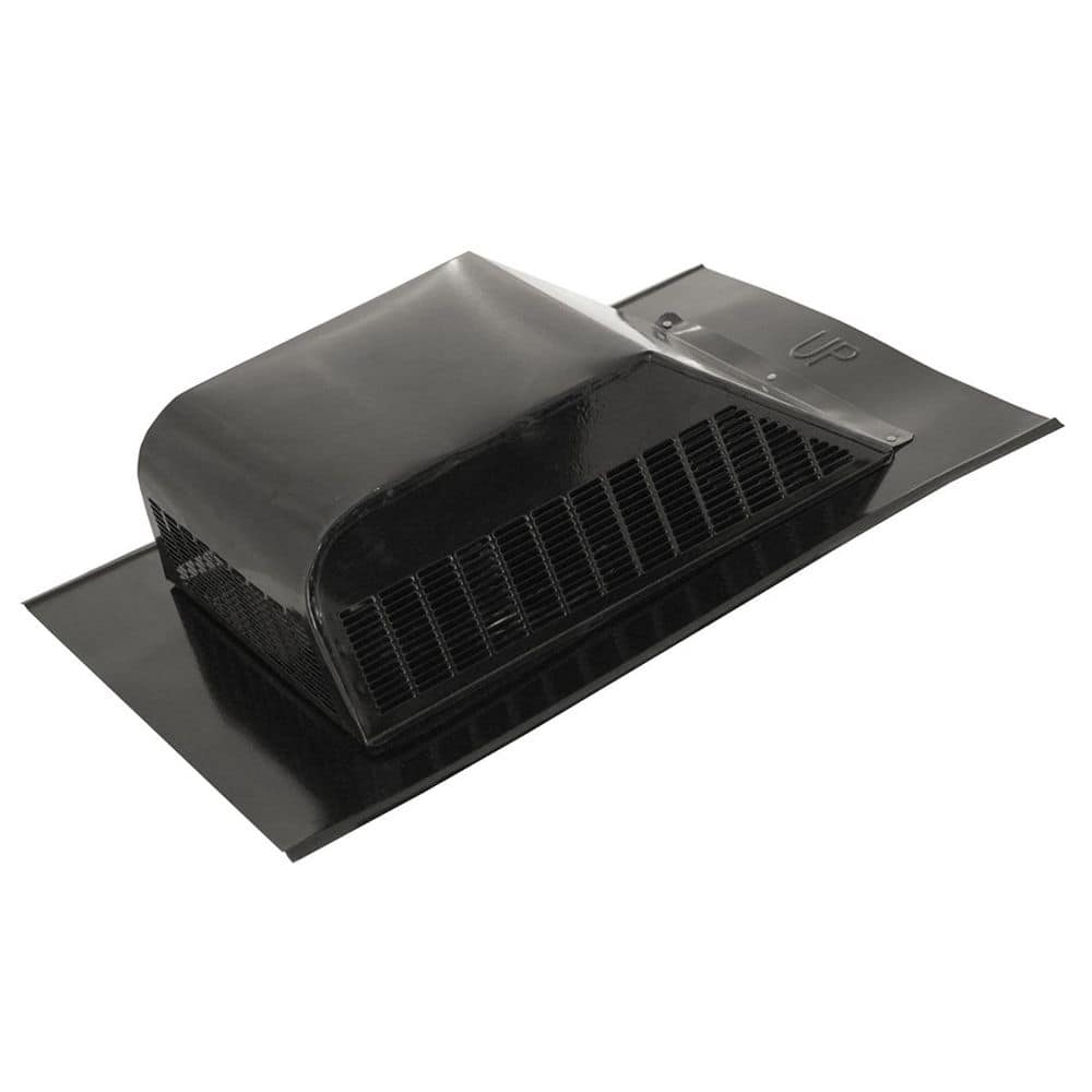 Maxx Air SBV 603 Series 51 sq. in. NFA Black Steel Slant Back Static Roof Vent, 6-Pack