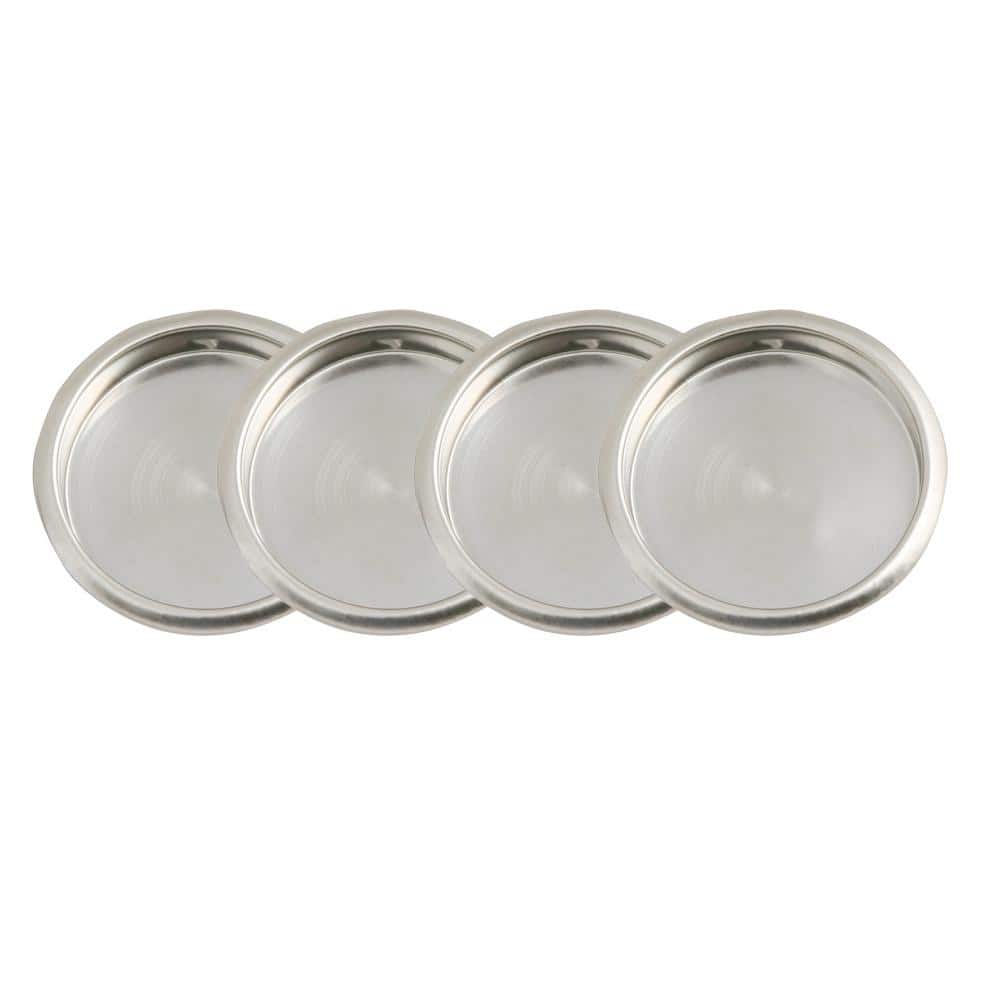 Design House 2-1/8 in. Satin Nickel Closet Finger Pull (4-Pack)