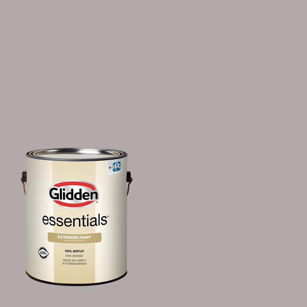 Glidden Essentials 1 gal. PPG1004-4 Silver Service Semi-Gloss Exterior Paint