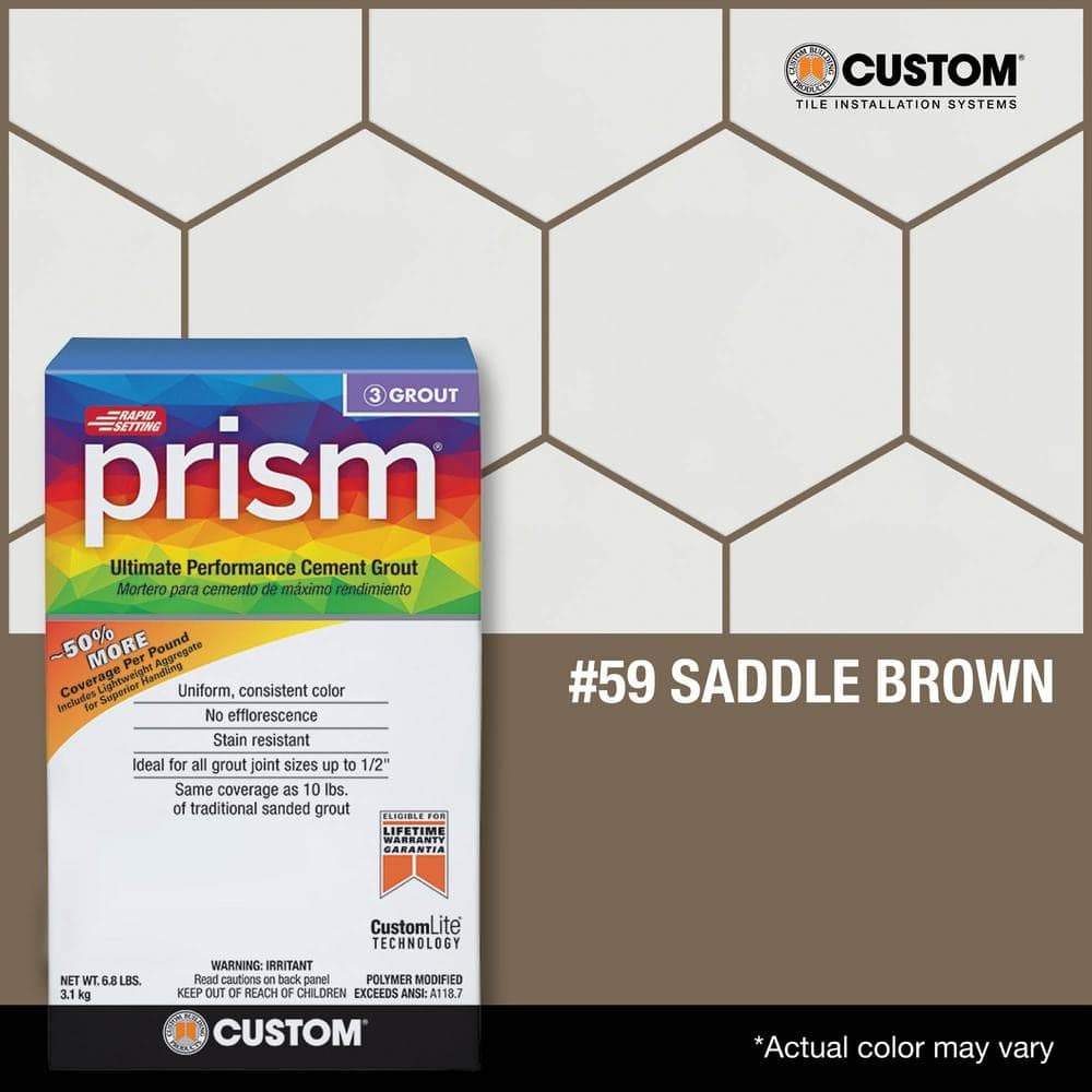 Custom Building Products Prism #59 Saddle Brown 17 lb. Ultimate Performance Grout (3)