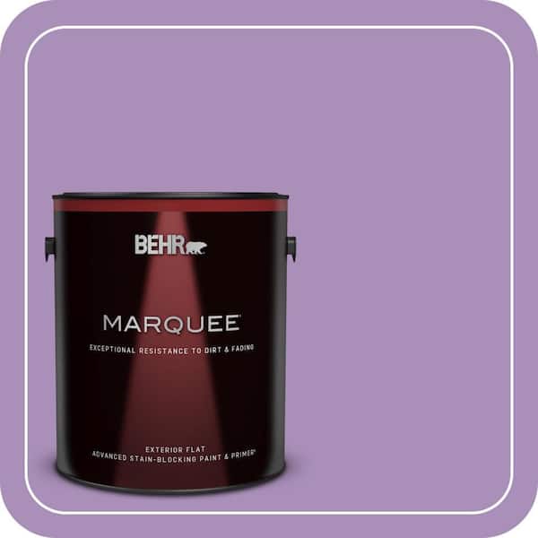 BEHR MARQUEE 1 gal. #650B-5 Garden Pansy Flat Exterior Paint & Primer (2)