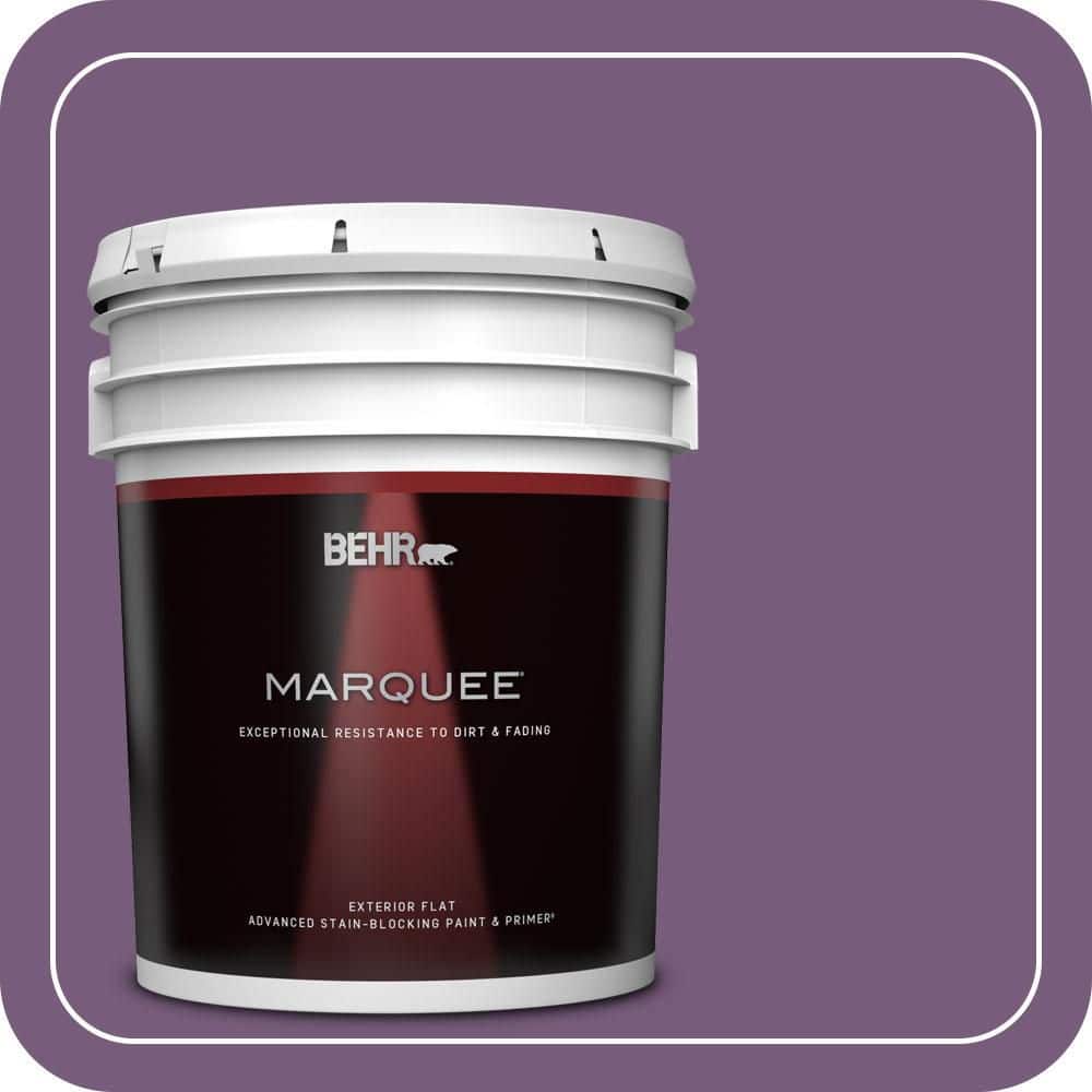 BEHR MARQUEE 5 gal. #670D-7 Gala Ball Flat Exterior Paint & Primer