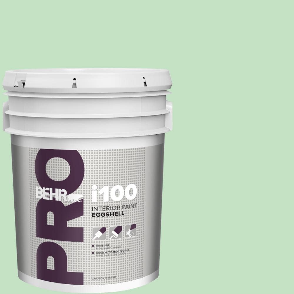 BEHR PRO 5 gal. #450C-3 Green Myth Eggshell Interior Paint