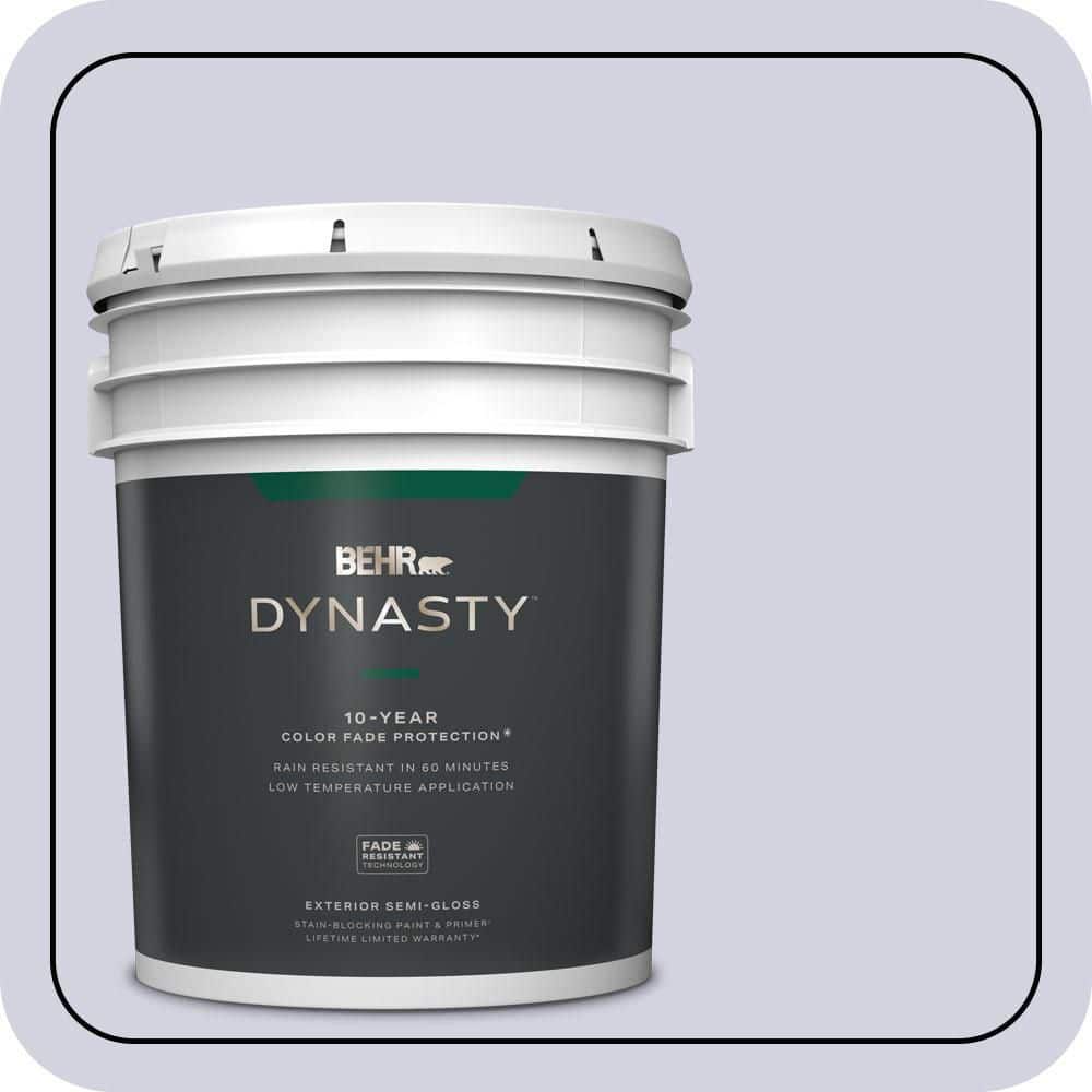 BEHR DYNASTY 5 gal. #S560-1 Courteous Semi-Gloss Exterior Stain-Blocking Paint & Primer