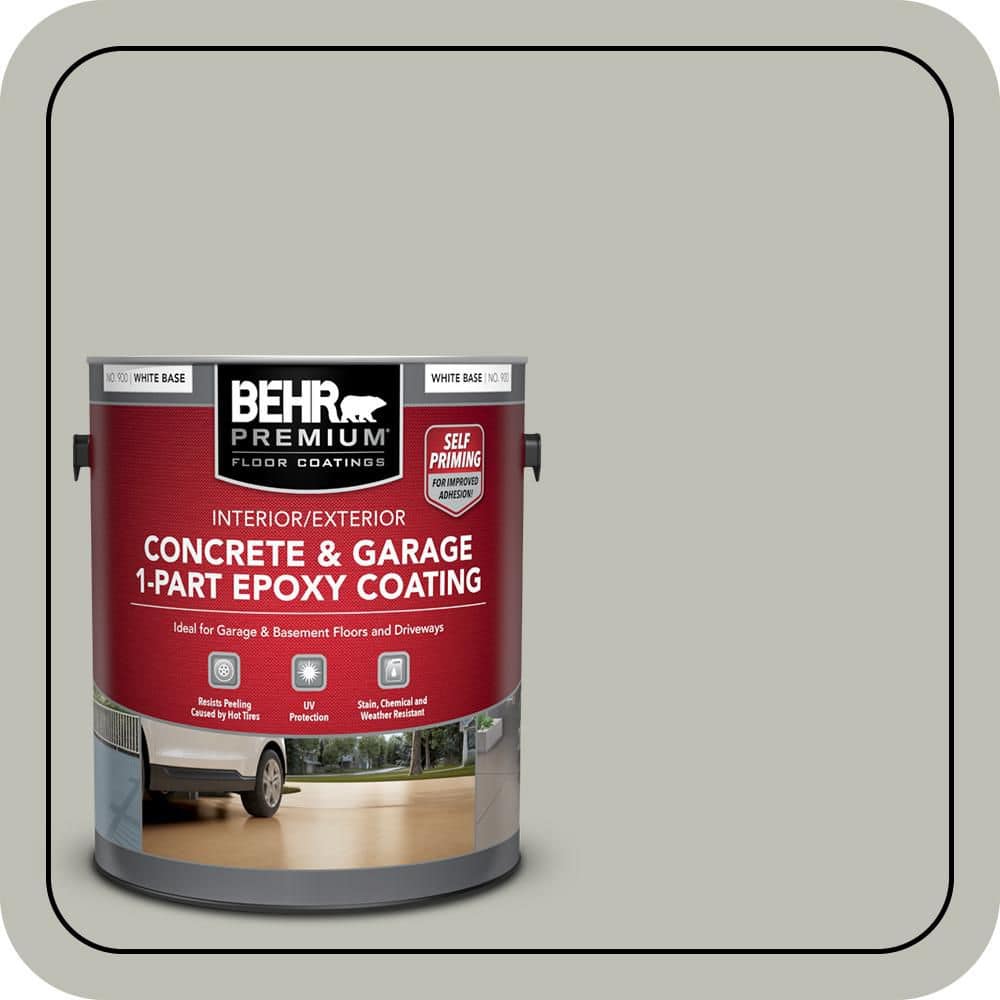 BEHR PREMIUM #N370-3 Self-Priming 1-Part Epoxy Satin Interior/Exterior Concrete and Garage Floor Paint (1)