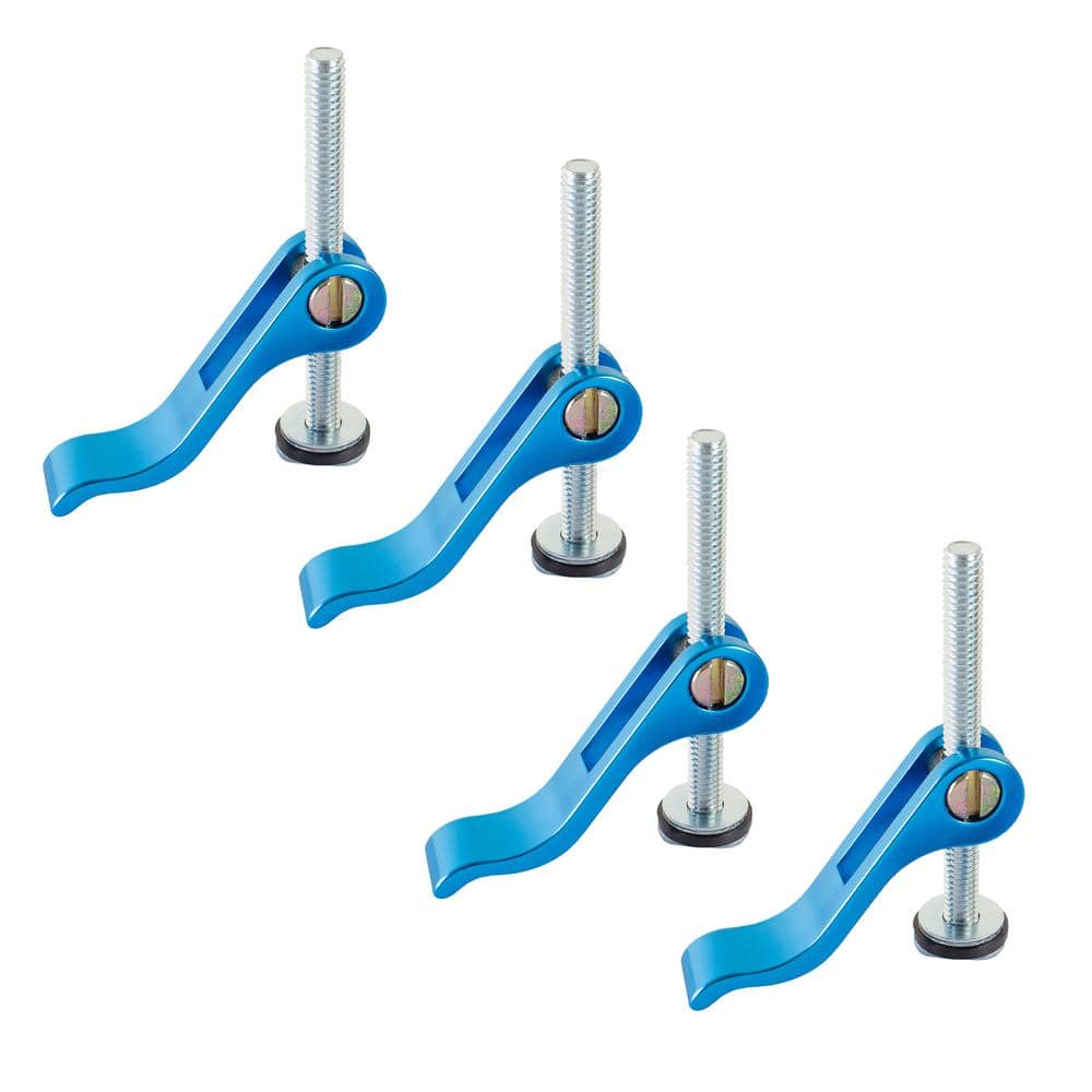 POWERTEC 5/16 in.-18 Threaded Insert Aluminum Cam Clamp for Woodworking (4-Pack) (1)
