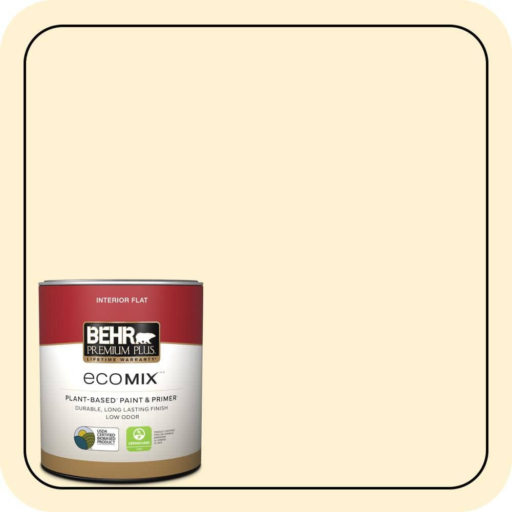 BEHR PREMIUM PLUS #ICC-30 Cashmere Sweater Flat EcoMix Plant-Based & Primer (1)