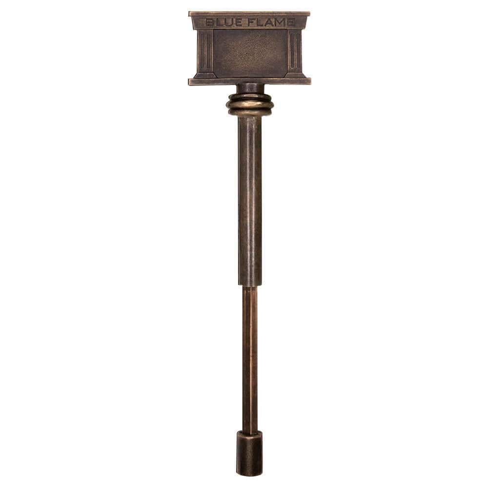 Blue Flame 4 in. to 8 in. Expandable Gas Valve Key Expands in Antique Brass (2)