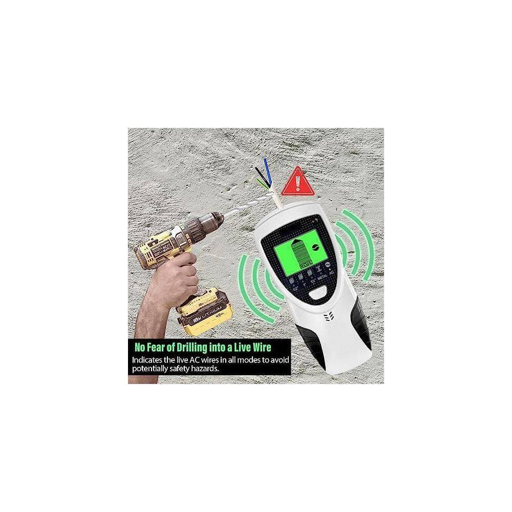 Unbranded 5 in 1 Electronic Stud Detector with LCD Display and Audio Alarm for Wood Metal Studs AC Wire Detection (3)