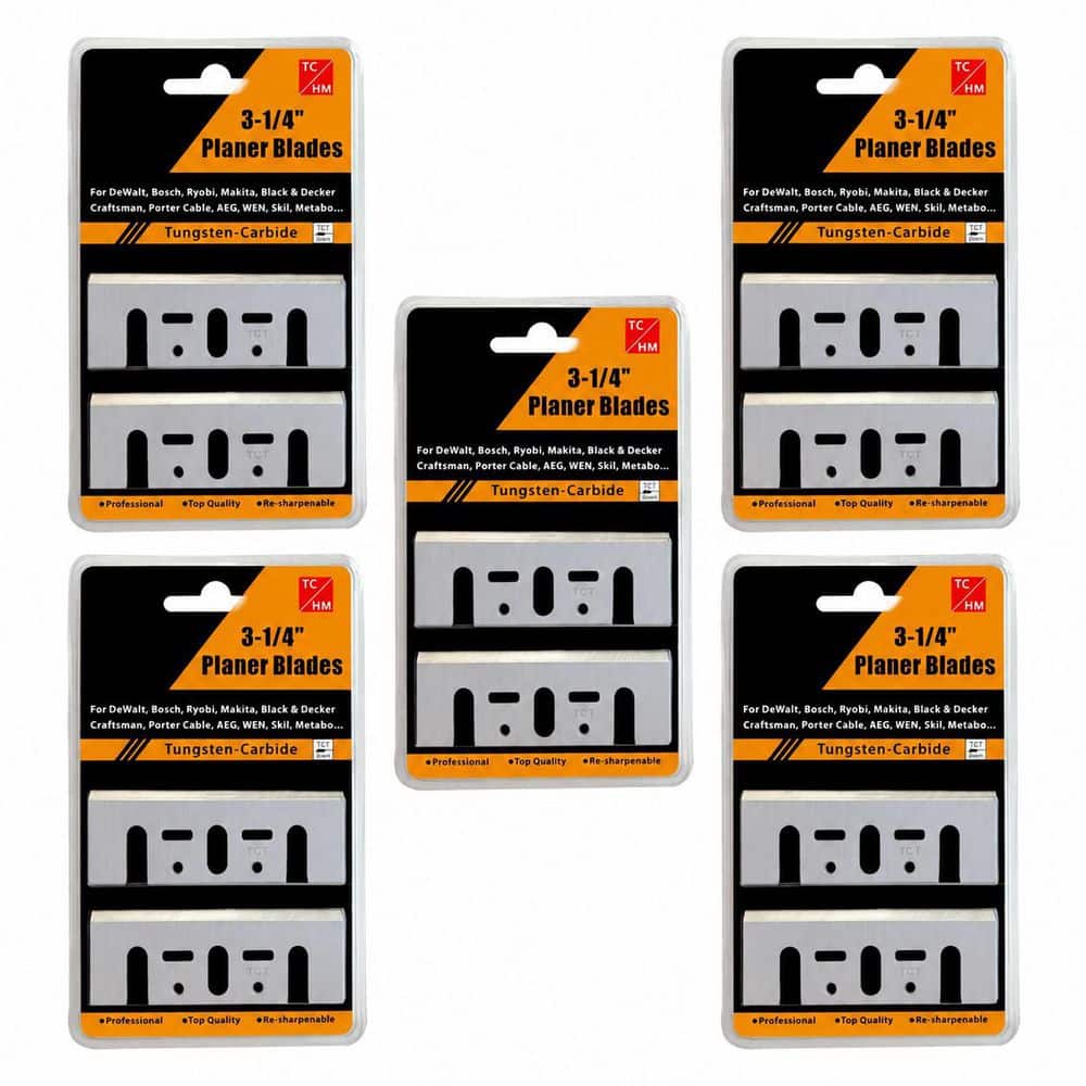 LAIFUCAM 3-1/4 in. Tungsten Carbide Planer Blades with Enhanced Sharpness for Makita DeWalt Bosch Ryobi Planer 5 Set (1)