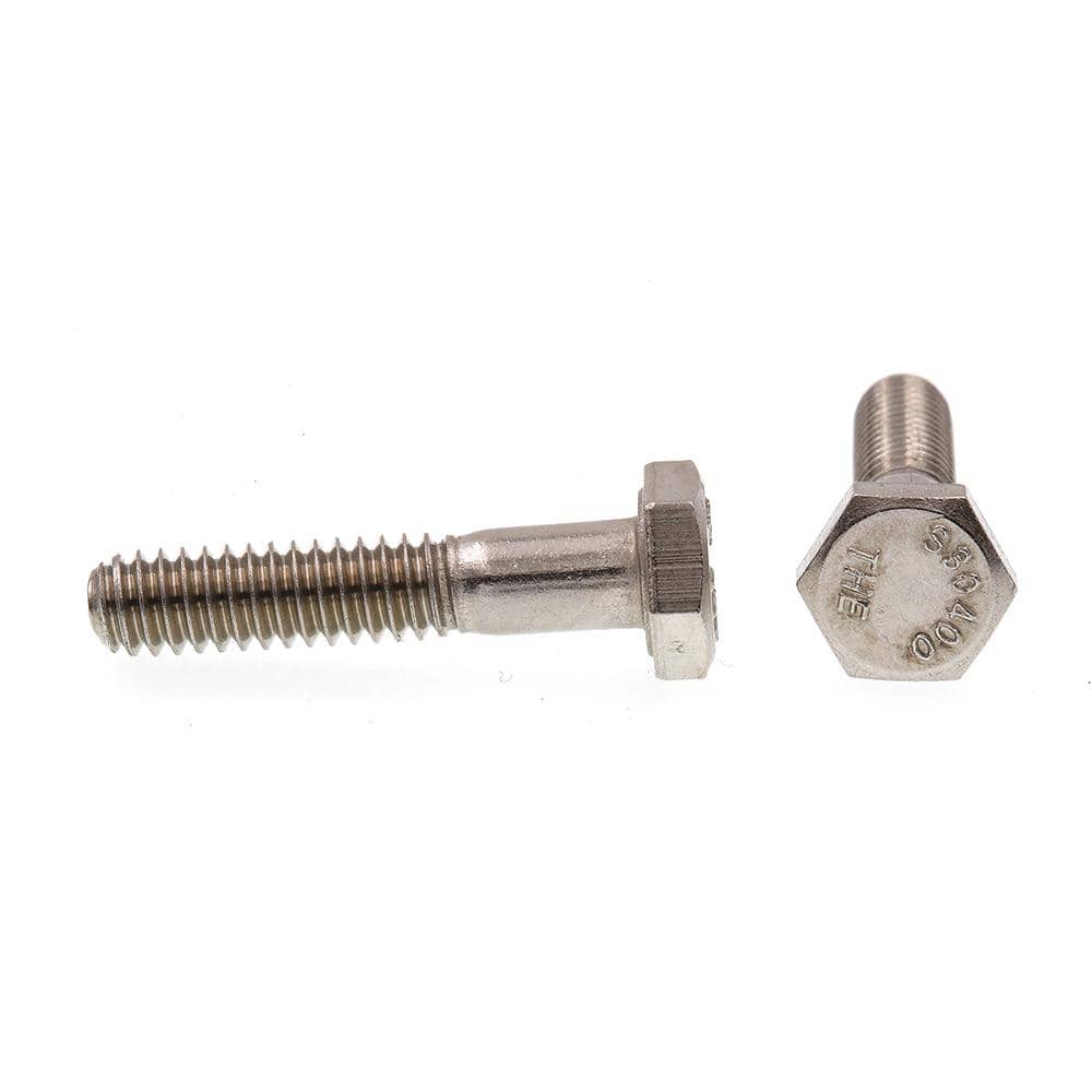 Prime-Line 1/4 in.-20 x 1-1/4 in. Grade 304 Stainless Steel Hex Bolts (25-Pack) (2)