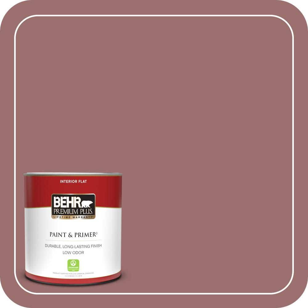 BEHR PREMIUM PLUS #150F-5 Mulled Wine Flat Low Odor & Primer