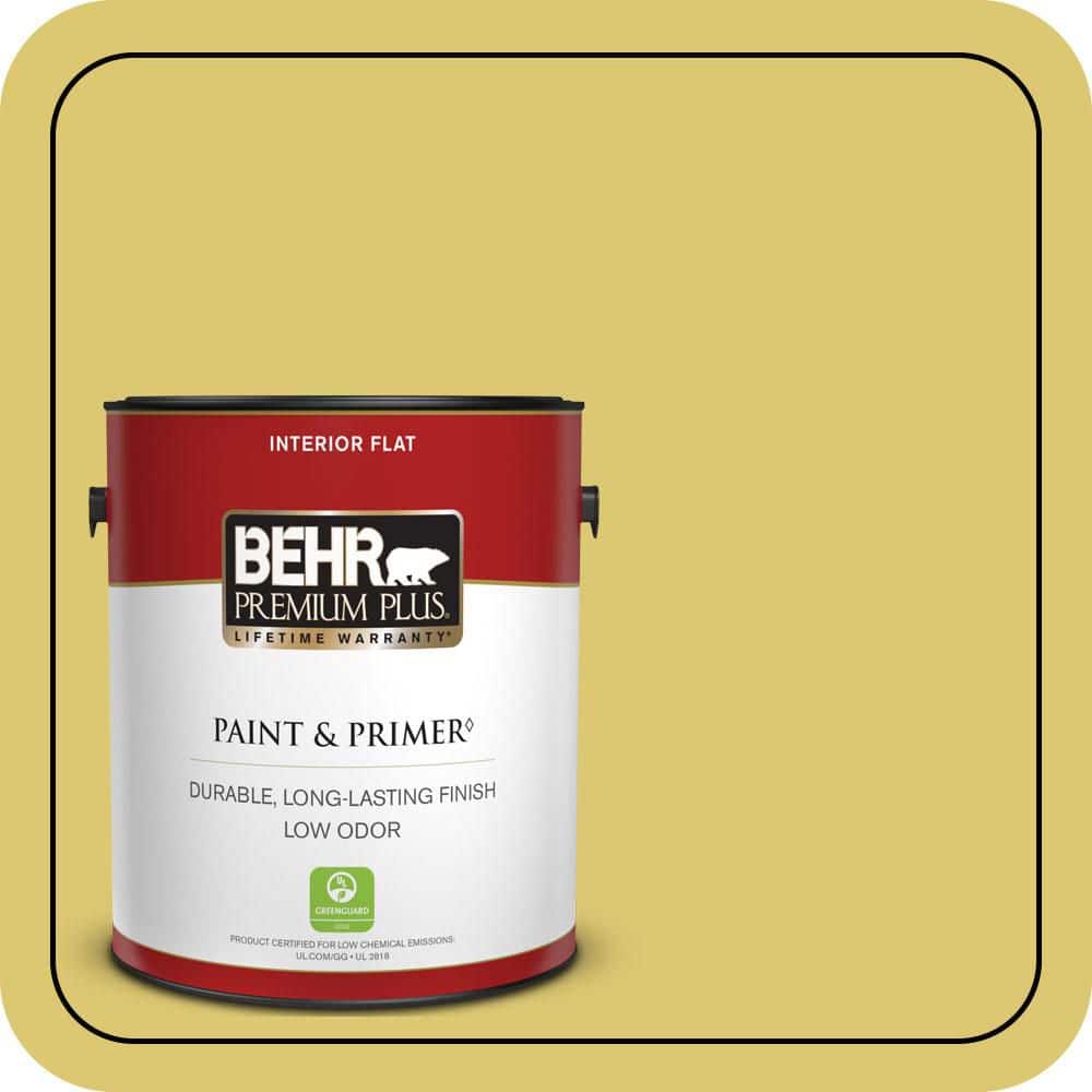 BEHR PREMIUM PLUS 1 gal. #P330-5 Midori Flat Low Odor Interior Paint & Primer